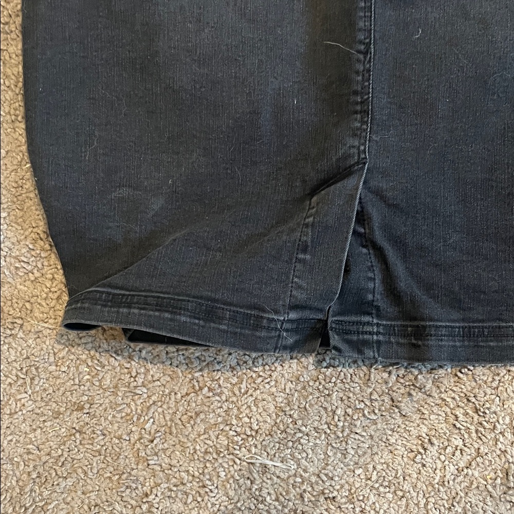 Liverpool Black Denim Pencil Skirt - Picture 5 of 5